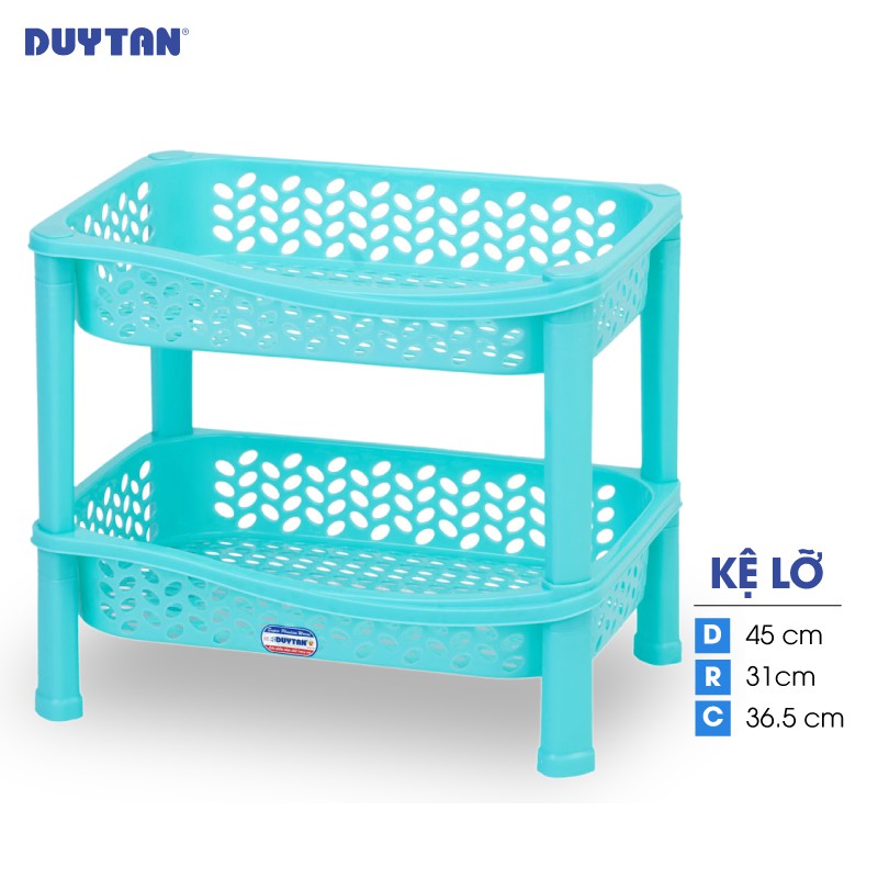 Kệ lỡ nhựa DUY TÂN 2 ngăn (45 x 31 x 36.5 cm) - 26931 - Giao màu ngẫu nhiên