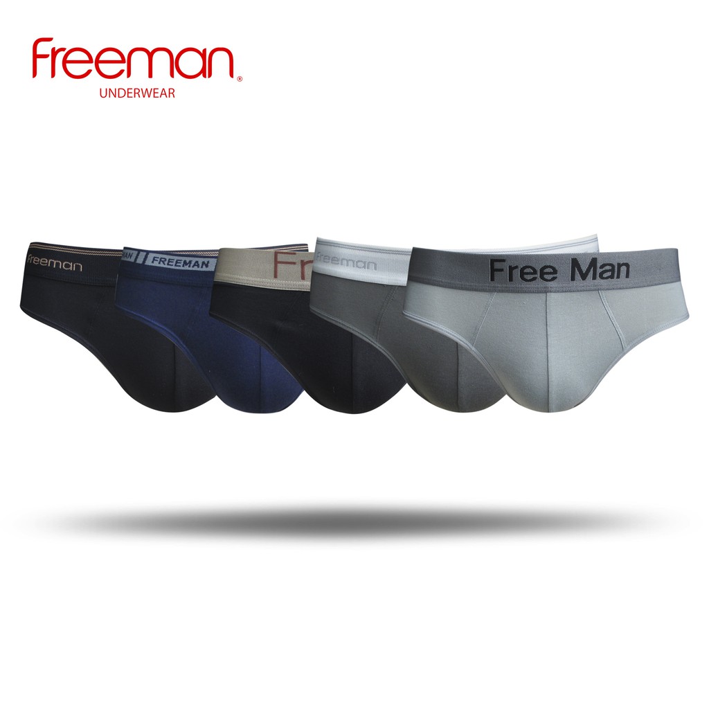 Quần lót nam cotton Freeman [Combo 5] BO305 - Giao sản phẩm có thun lưng kiểu ngẫu nhiên