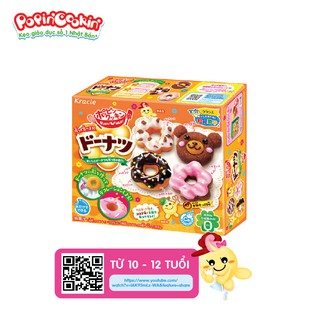 Kẹo đồ chơi Popin Cookin Donuts - Bộ làm bánh Donut