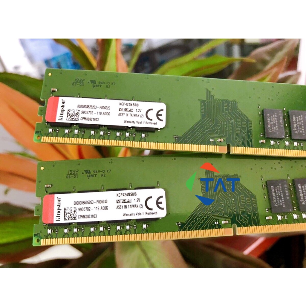 Ram PC Kingston 8GB DDR4 2400MHz Chính Hãng - Bảo hành 36 Tháng