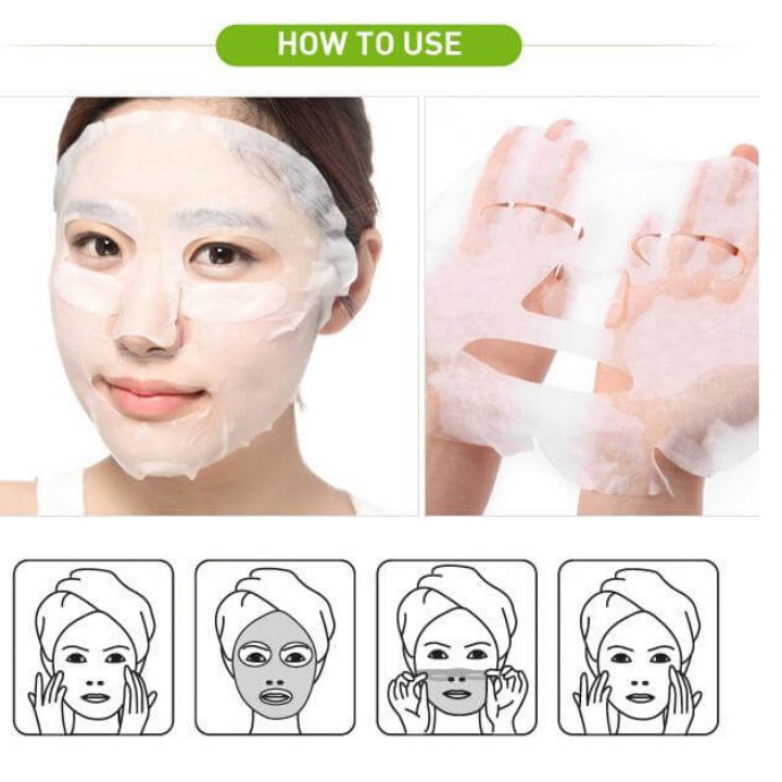 Mặt nạ vàng Skinapple Gold Vital Essential Mask bổ sung collagen giảm nhăn Da