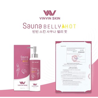 Gel tan mỡ [Sauna Belly Hot] VinVin Skin - giảm 3 đến 5cm vòng bụng sau sử dụng 2 tuần