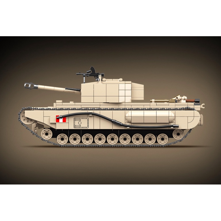 Set 1031 Mô Hình Xe Tăng MOC WW2 Churchill MK.I Dễ Thương Cho Bé