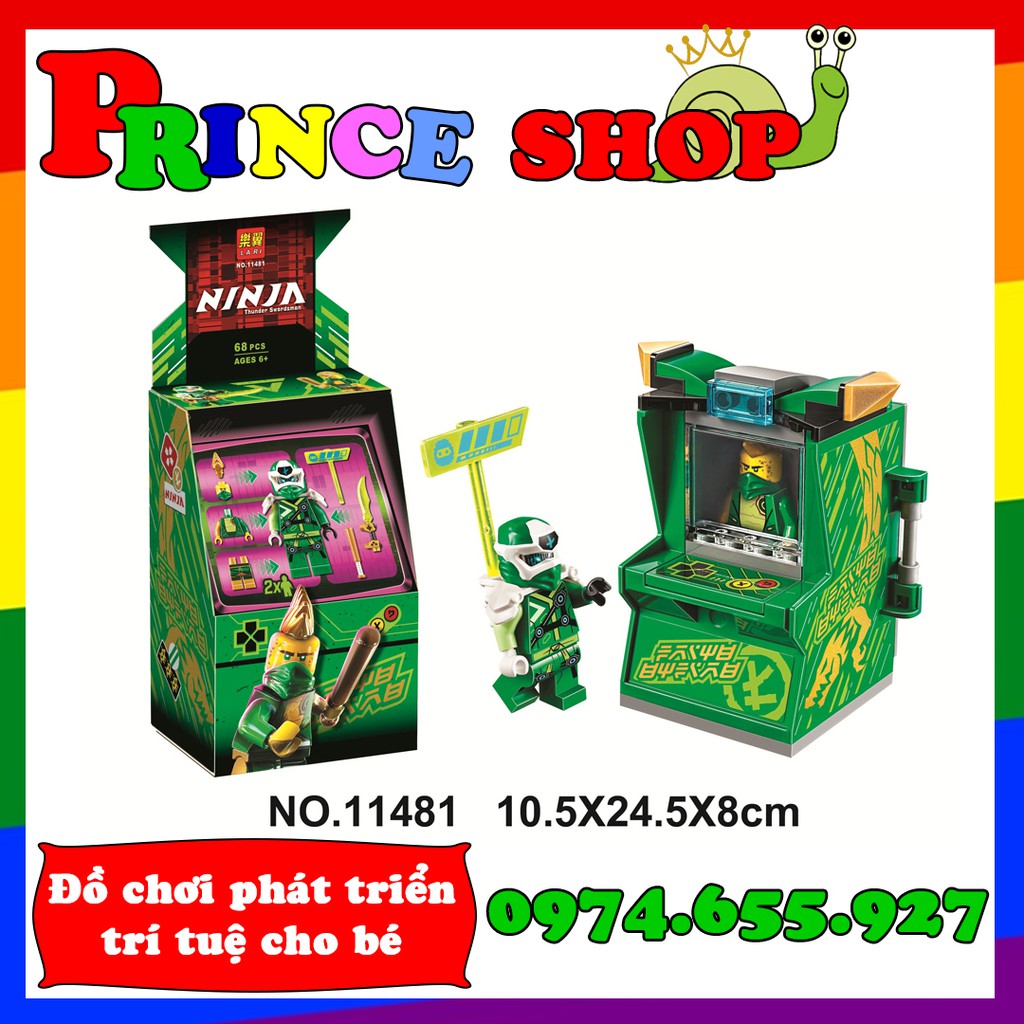 Bộ xếp hình ninjago ss12 - Máy chơi game của Lloyd (Lloyd Avatar - Arcade Pod) - Lari 11481 (71716)