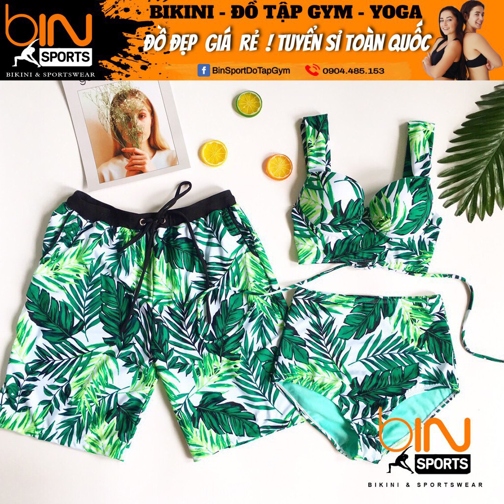 Bikini Bộ Đồ Bơi Hai Mảnh Hoa Lá Freesize BHV021 | BigBuy360 - bigbuy360.vn