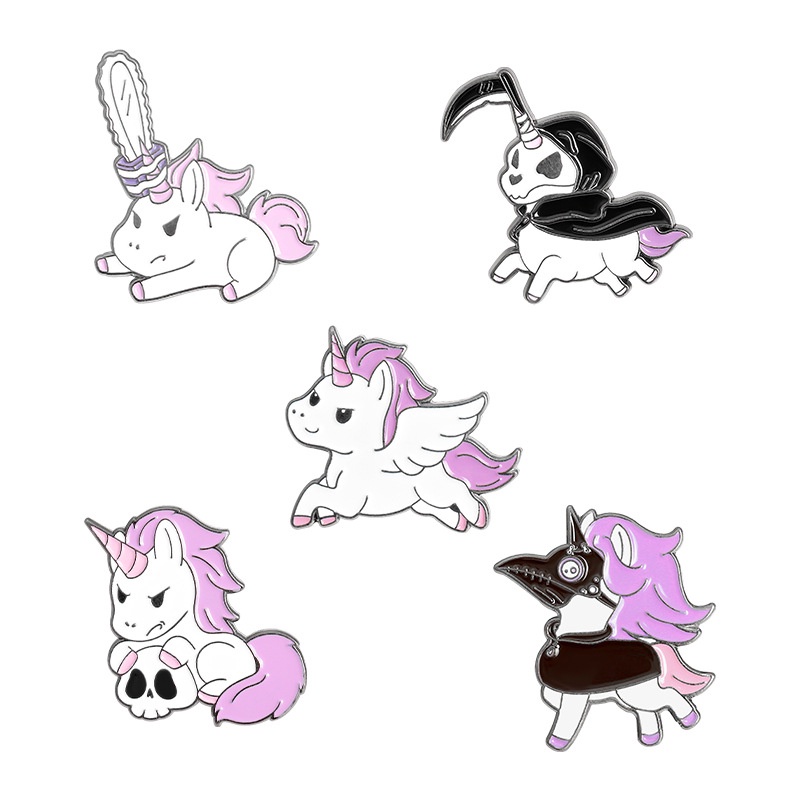 Trâm cài áo QIHE JEWELRY phối hình kỳ lân tùy chọn kiểu dáng