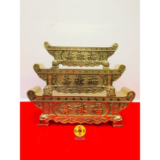 Đế Ly Phúc Lộc Thọ 28cm - Vật Phẩm Đồng Thờ Cúng Vĩnh Tiến Chất Lượng Cao