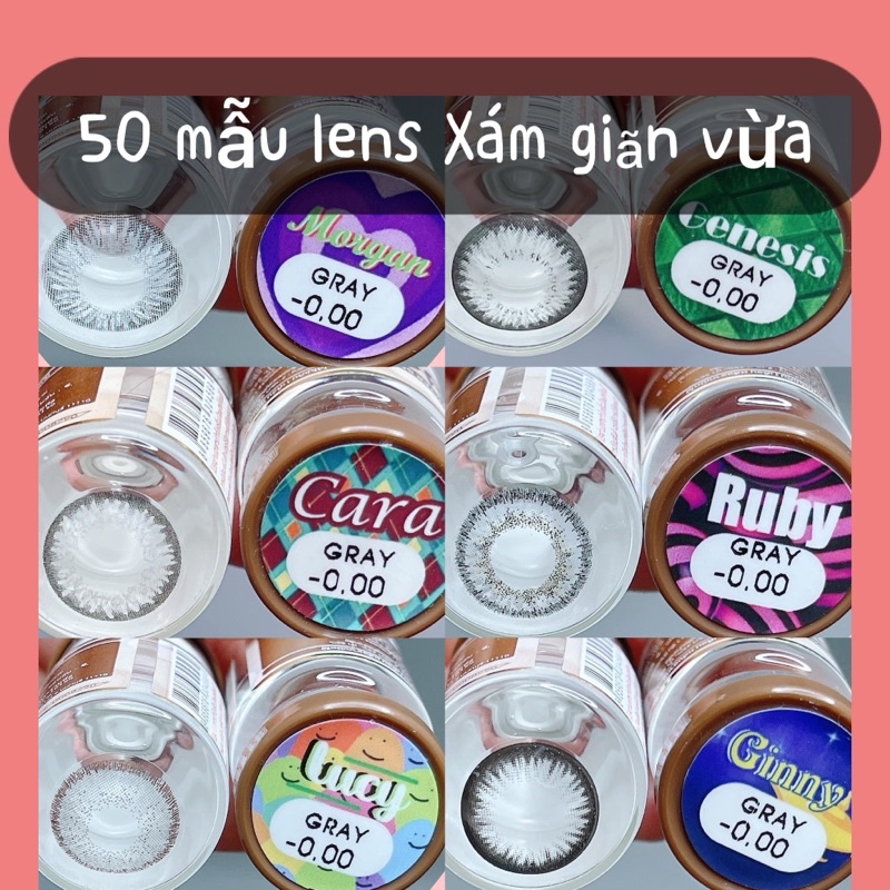 Lens xám không độ size vừa 14,5mm hot hit (album 2)