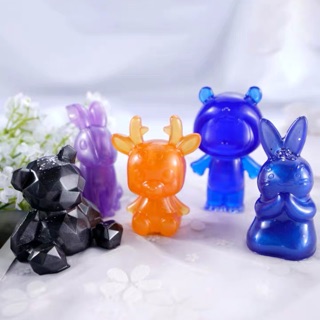 Khuôn silicon tượng động vật đổ resin