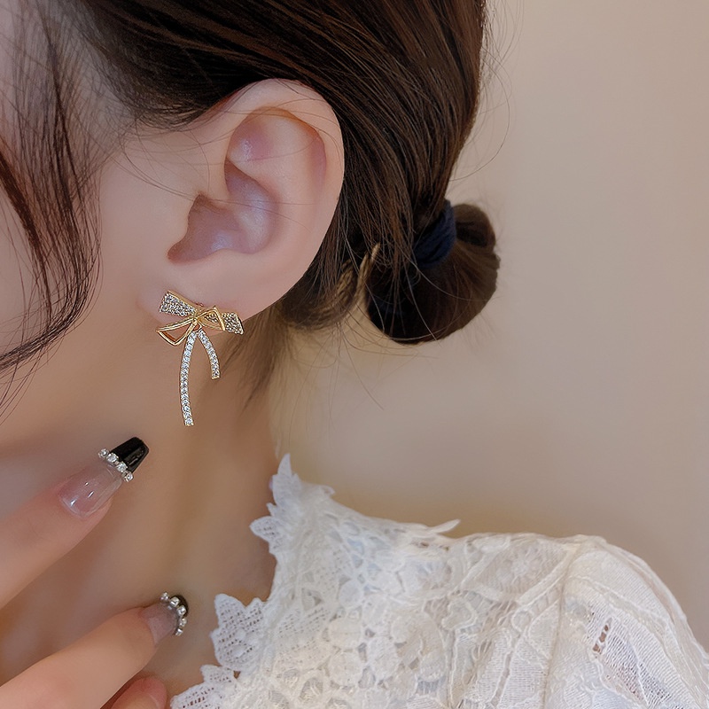 Bông Tai Đính Nơ Sang Trọng Thời Trang 2022 Dành Cho Nữ