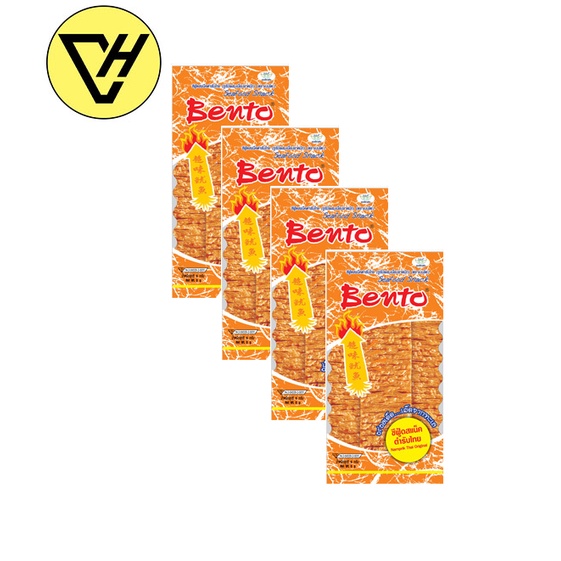 Combo 4 gói Snack mực tẩm Bento 5g & 4g