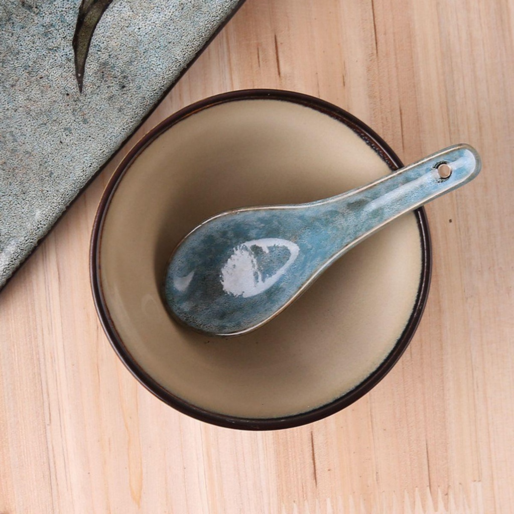 YIYU Muỗng Ăn Súp Phong Cách Nhật Bản