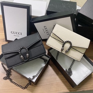 Túi xách GC đầu rồng size 18 fullbox về 2 màu đen, trắng. Ảnh thật shop tự chụp