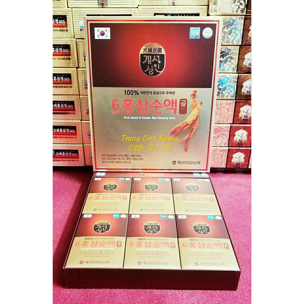 [Mã GROSALE2703 giảm 8% đơn 250K] Nước Hồng Sâm 6 Năm Nguyên Chất Hàn Quốc, Hộp 30 gói | BigBuy360 - bigbuy360.vn
