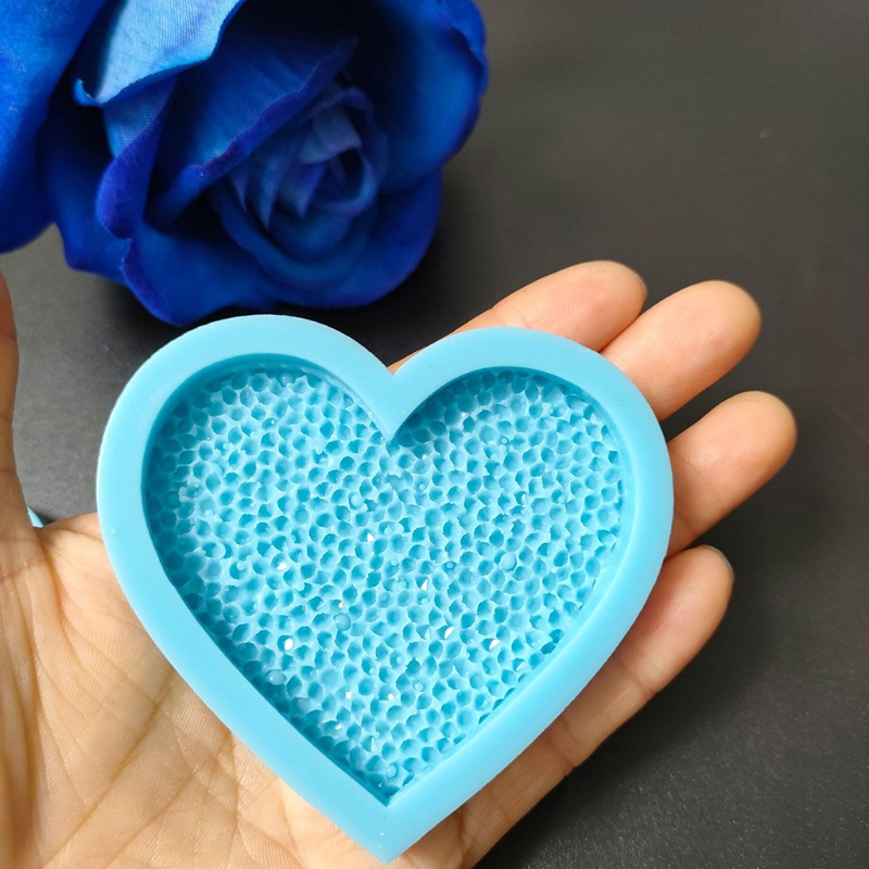 Set 2 Khuôn Silicon Làm Giá Đỡ Điện Thoại Hình Trái Tim