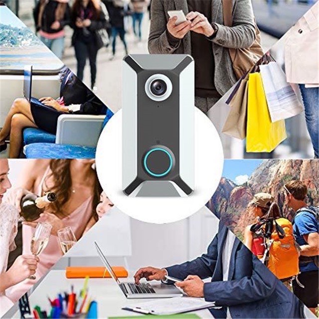 V6 Wifi Chuông cửa không dây thông minh 720p Video Camera lưu trữ đám mây chuông cửa Cam Chống Nư