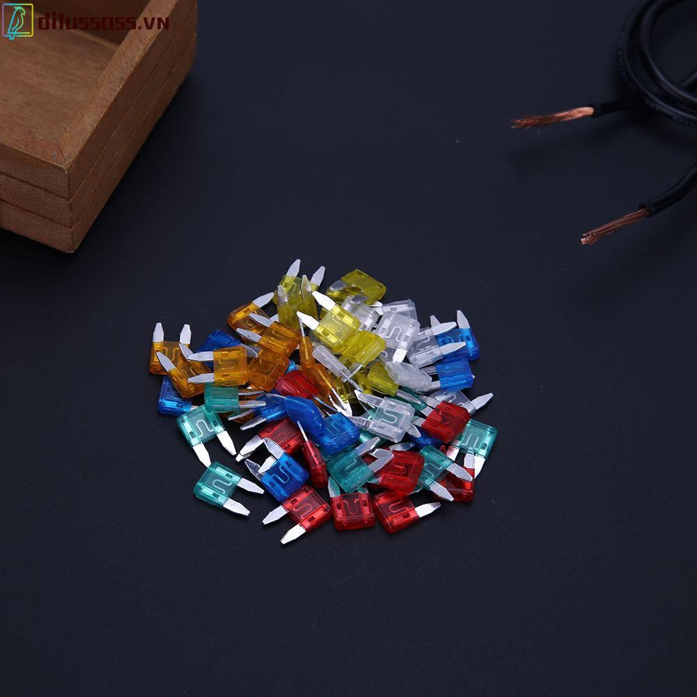 Set 60 lưỡi cầu chì 5a 10a 15a 20a 25a 30a cho xe ô tô chất lượng cao