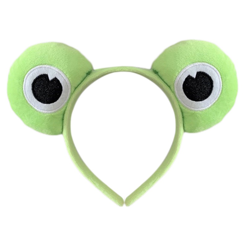 Băng Đô Cài Tóc Hình Mắt Ếch 3D Nhồi Bông Dễ Thương Vui Nhộn Cho Nữ