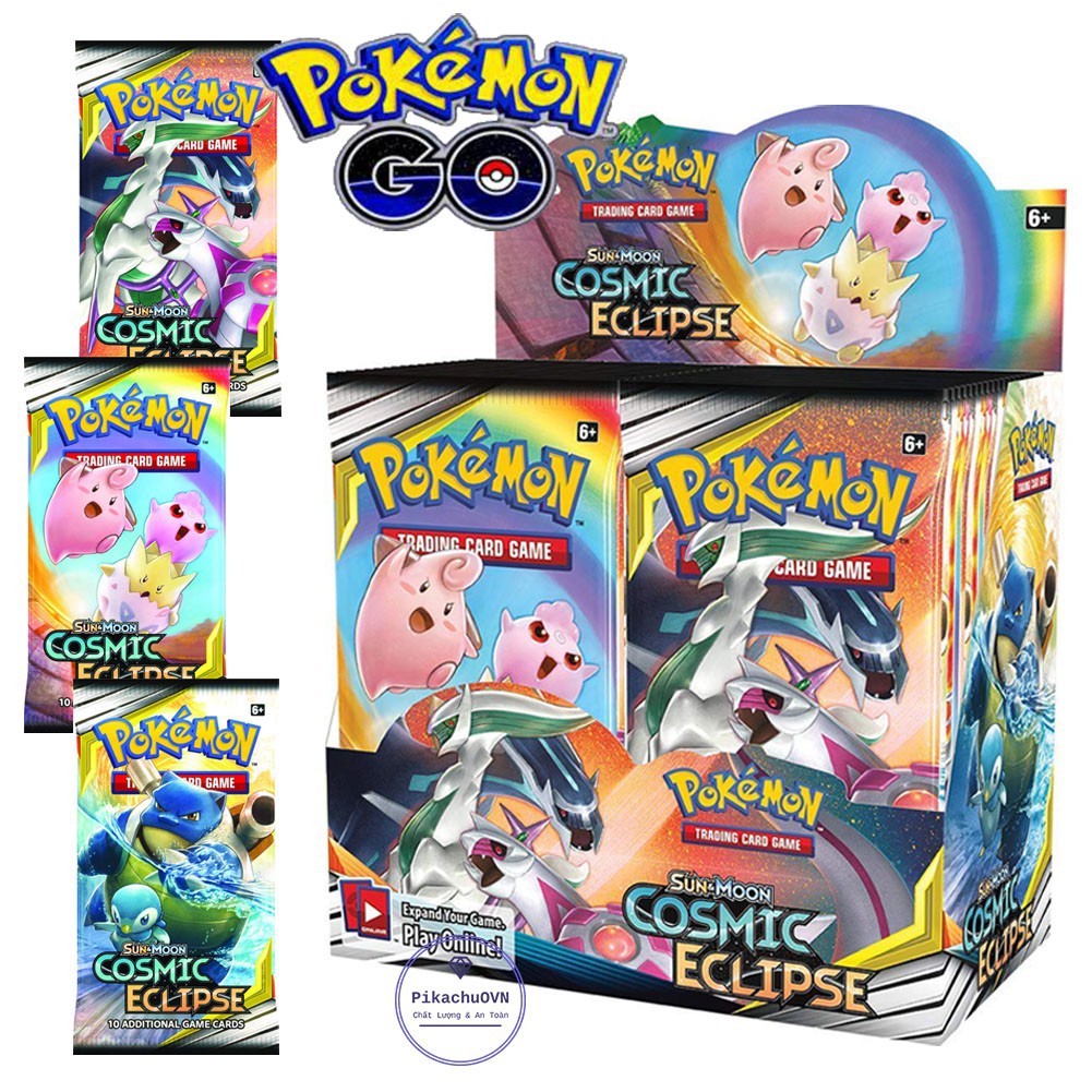 Bộ Thẻ Bài Pokemon TCG 324 Trò chơi giao dịch thẻ Sun & Moon Cosmic Eclipse Sưu Tập Đẹp Đọc Đáo-Honey shop