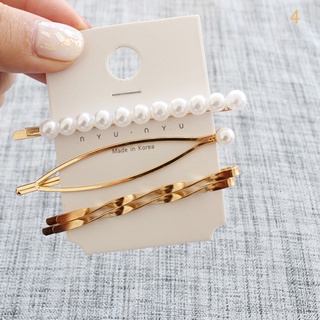 Set 3 Kẹp Tóc Nữ Đính Ngọc Trai