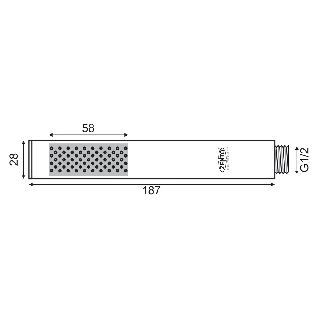 Tay sen inox304 Zento ZBS308