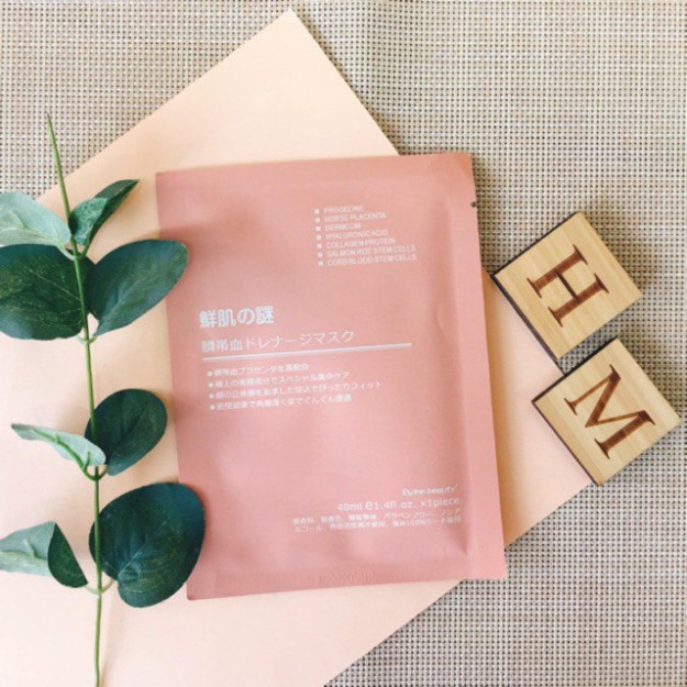 M5I WSA Mặt Nạ Tế Bào Gốc Nhau Thai Rwine Beauty Stem Cell Placenta Mask 64 M5I