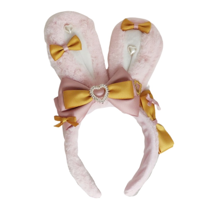 Băng Đô Cài Tóc Hình Tai Thỏ Dễ Thương Cho Nữ