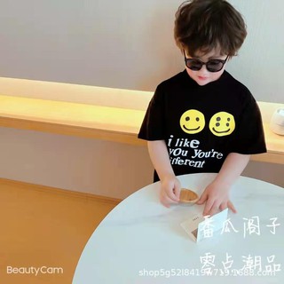 [A162] Áo phông chữ mặt cười sz 100-140