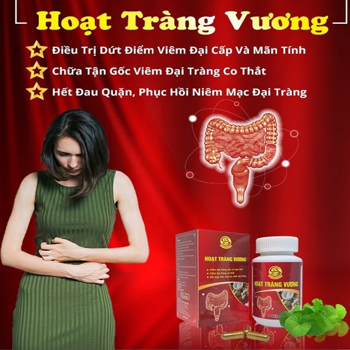 Đại Tràng Hoạt Tràng Vương của Vạn Xuân Đường hỗ trợ rối loạn tiêu hoá, viêm loét đại tràng, viêm đại tràng co thắt