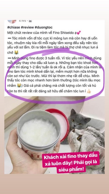 [CHÍNH HÃNG NỘI ĐỊA-CÓ Review] Kem ủ tóc FINO Siêu mềm mượt Shiseido Nhật Bản CÓ BILL | BigBuy360 - bigbuy360.vn