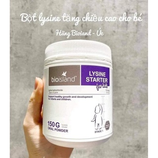 Bột Tăng Chiều Cao Lysine Úc 150g, Hộp 60 viên Ly-sine tăng chiều cao cho bé