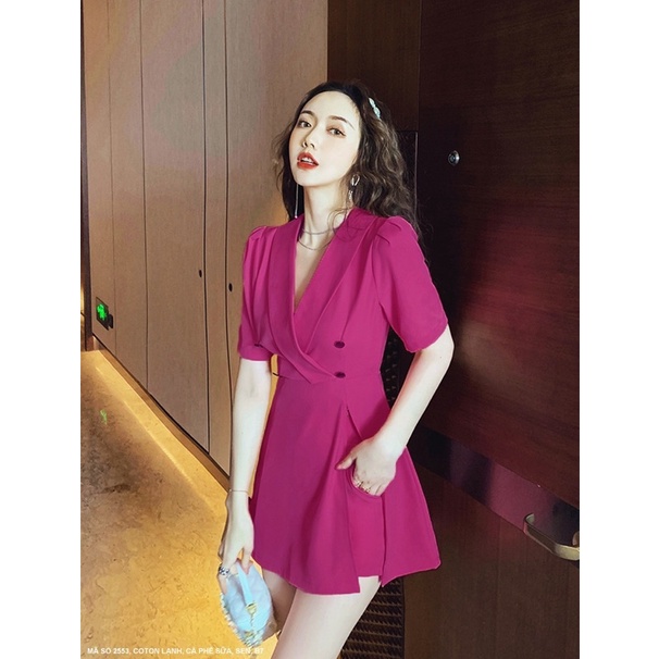 (Có size lớn) Set bộ áo thun kiểu tay phồng phối quần đùi cho bạn nữ dạo phố - đi chơi