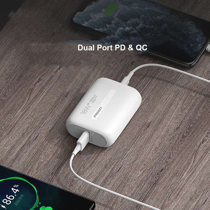 Sạc dự phòng PISSEN Quick-miniQP18 10000mAh