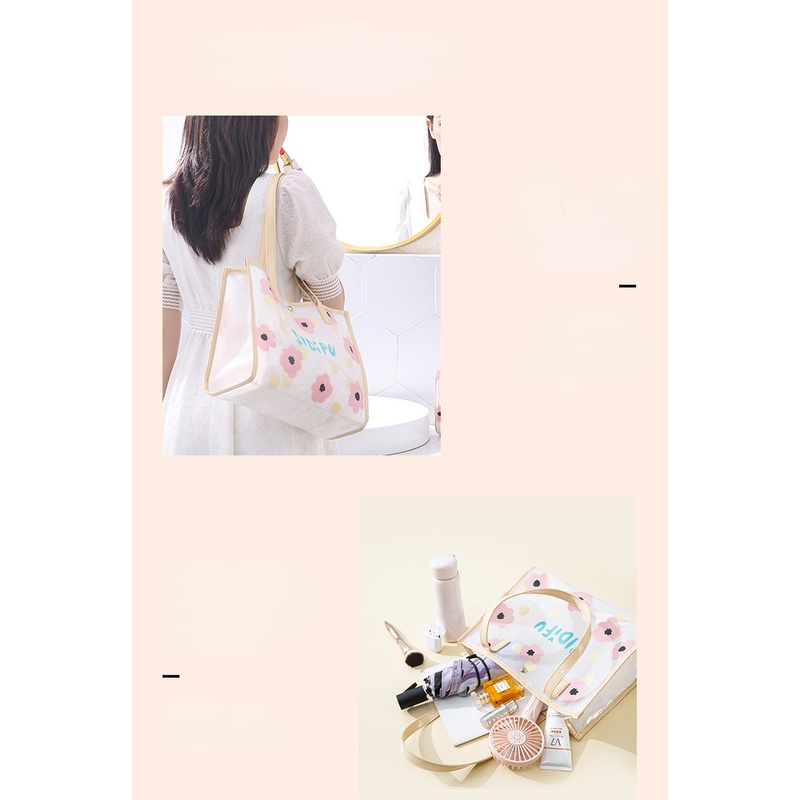 Túi Xách Du Lịch pvc Trong Mờ Kích Cỡ Lớn Tiện Dụng