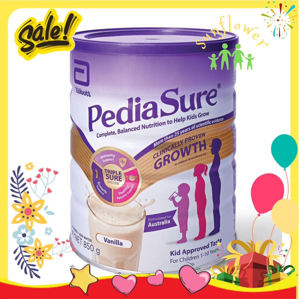 Sữa bột tăng trưởng cho bé Pediasure Úc 850g vị vani