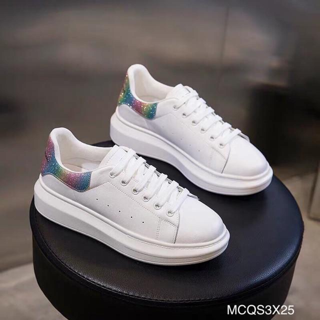 Giày thể thao mcq gót nhiều màu
