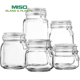 Hũ thủy tinh Nắp Cài (Gài) 500ml 750ml 1 Lít Dáng Vuông Tròn Giá KM