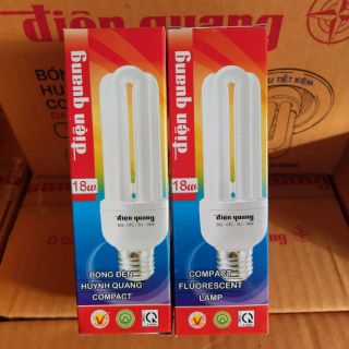 Com bo 2 bóng Đèn Compact 18w điện quang