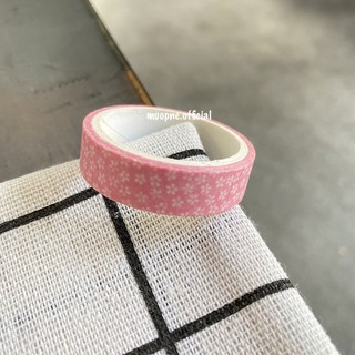Cuộn giấy dán washi hình hoa trang trí sổ tay