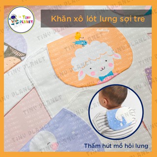  Khăn xô sợi tre 4 lớp lót lưng thấm hút mồ hôi cho bé