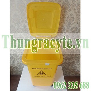 Thùng rác công cộng 60 lít bánh xe