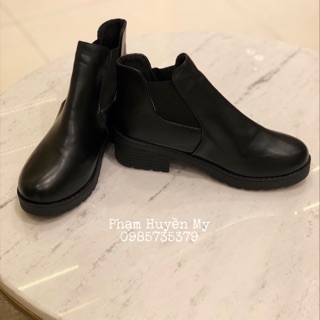 Boot da trơn hàng đẹp đế 5cm