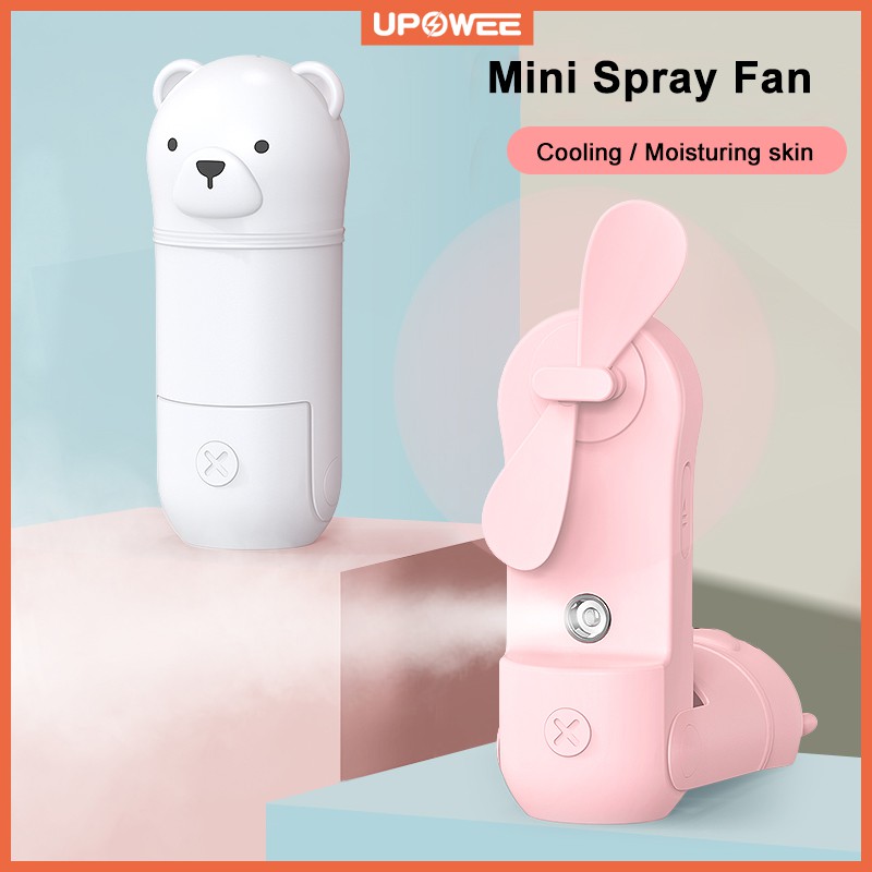 Quạt Phun Sương Mini Cầm Tay Cổng Sạc Usb