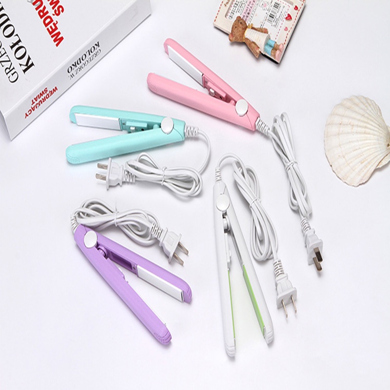 Máy duỗi uốn bấm tóc mini chiều dài chỉ 15cm uốn duỗi thiết kế nhỏ gọn tiện mang đi du lịch