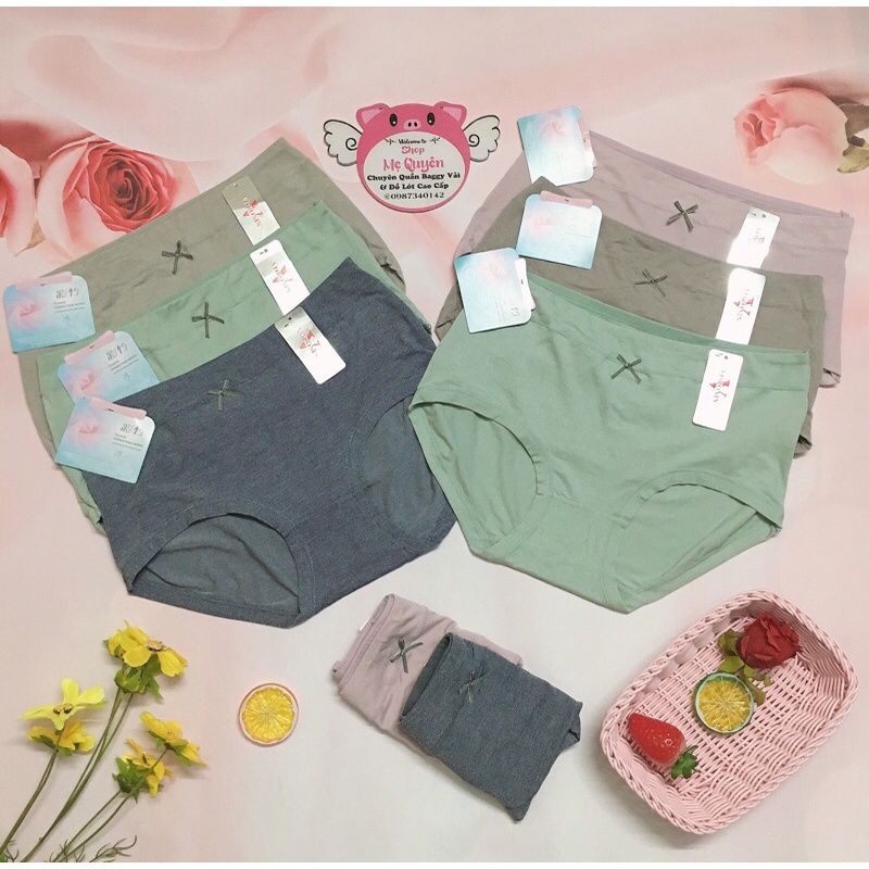 [BIGSIZE] Quần lót cotton muối tiêu bigsize 45-85kg- chất liệu mát nhẹ, ôm trọn vòng 3
