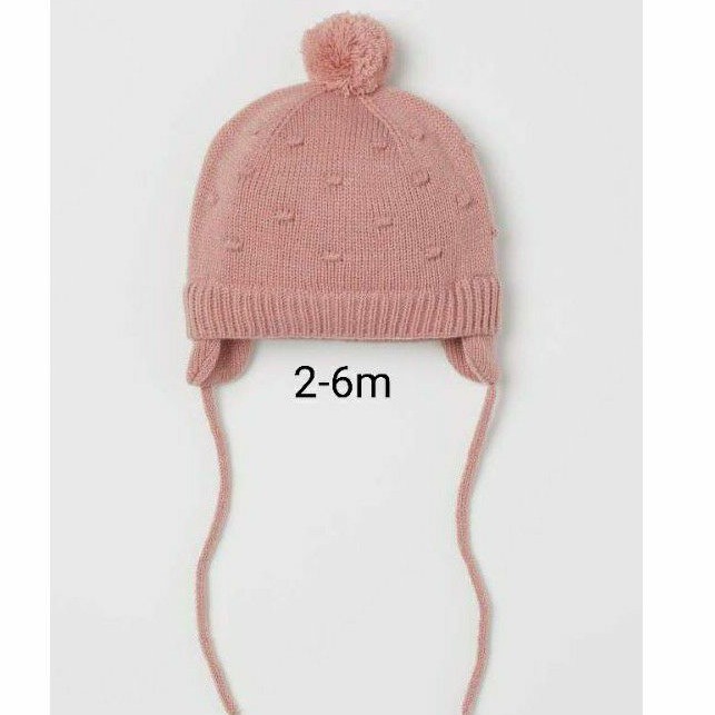 Mũ len H&M chuẩn auth sz2-6m cho bé gái