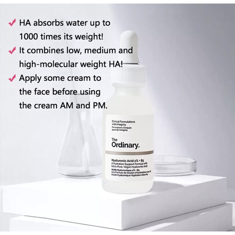 Cấp ẩm hồi phục Hyaluronic Acid 2% + B5 - The OrdinaryFullsize 30ml