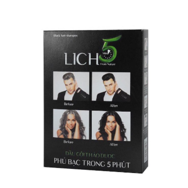 FREESHIP Dầu gội phủ bạc thảo dược Lịch 5[ Dầu gội an toàn nhất] | BigBuy360 - bigbuy360.vn