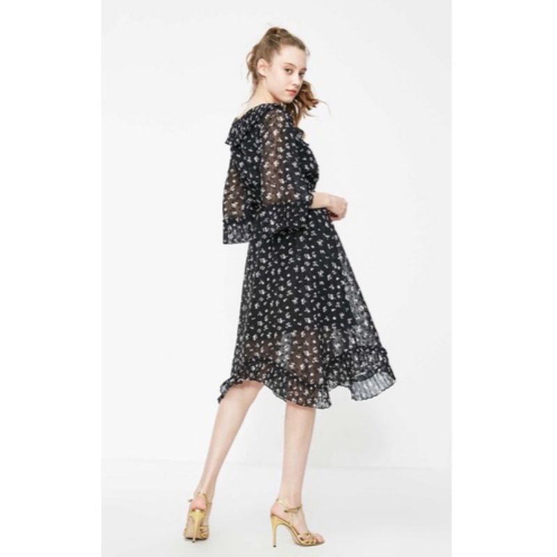 SALE váy voan hoa bánh bèo Vero Moda