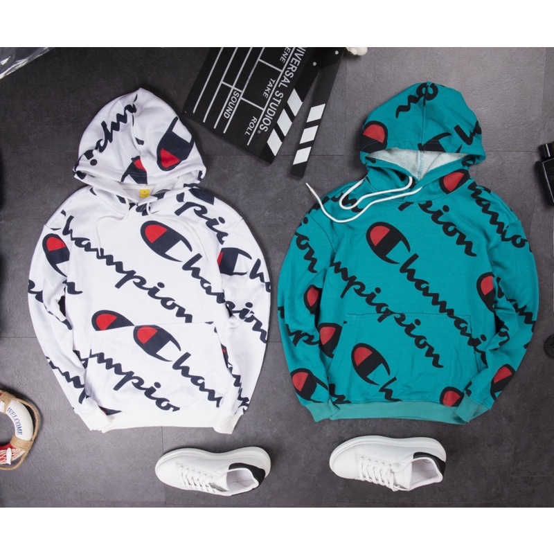 Áo Hoodie Nỉ Champion Monogram 2021